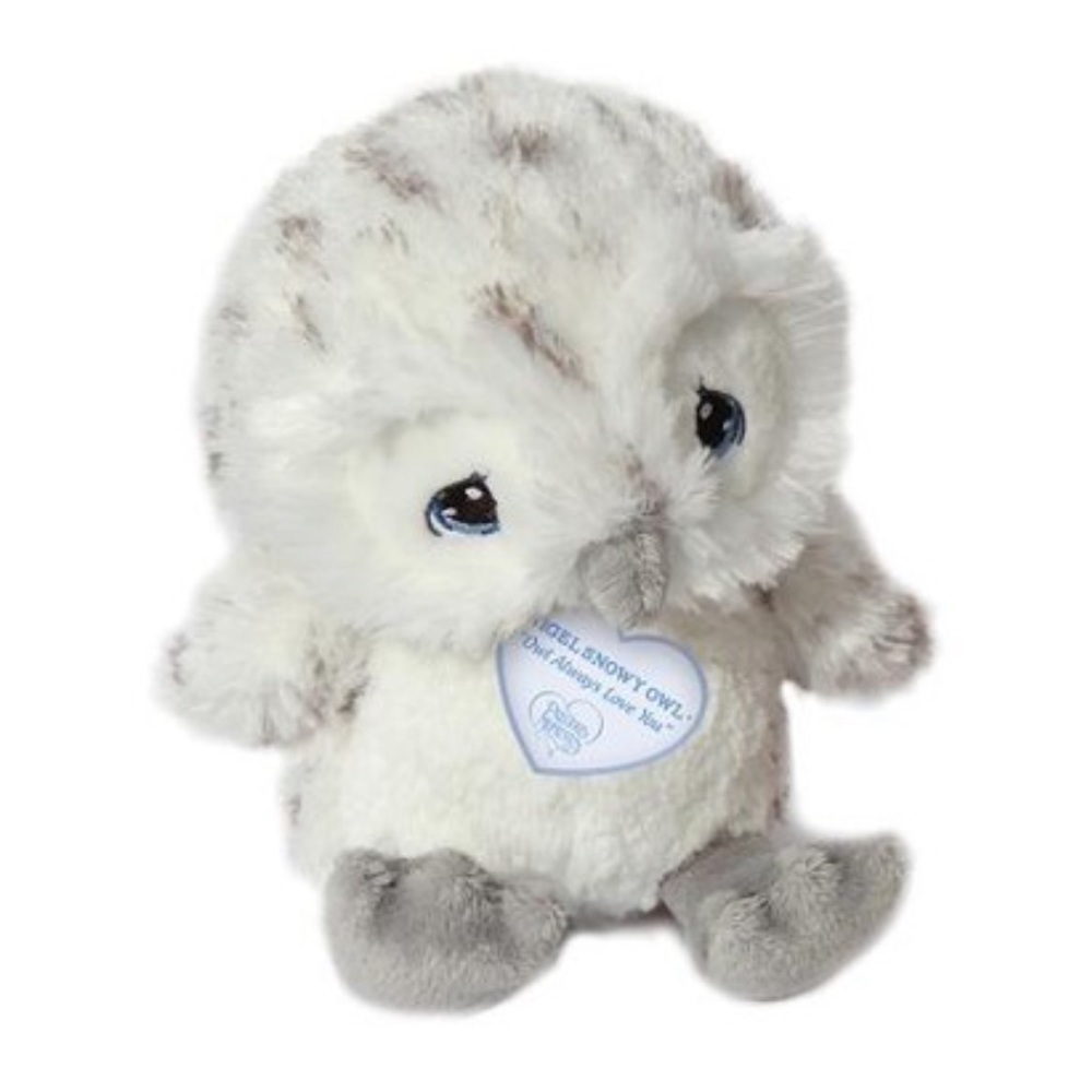 Precious Moments, Nigel Snowy Owl Plush aurora world white grey soft snow stuff